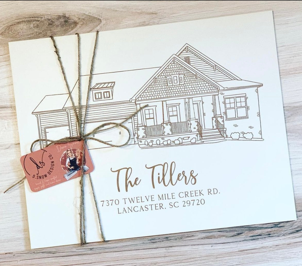 House and Pet Portrait Engraves