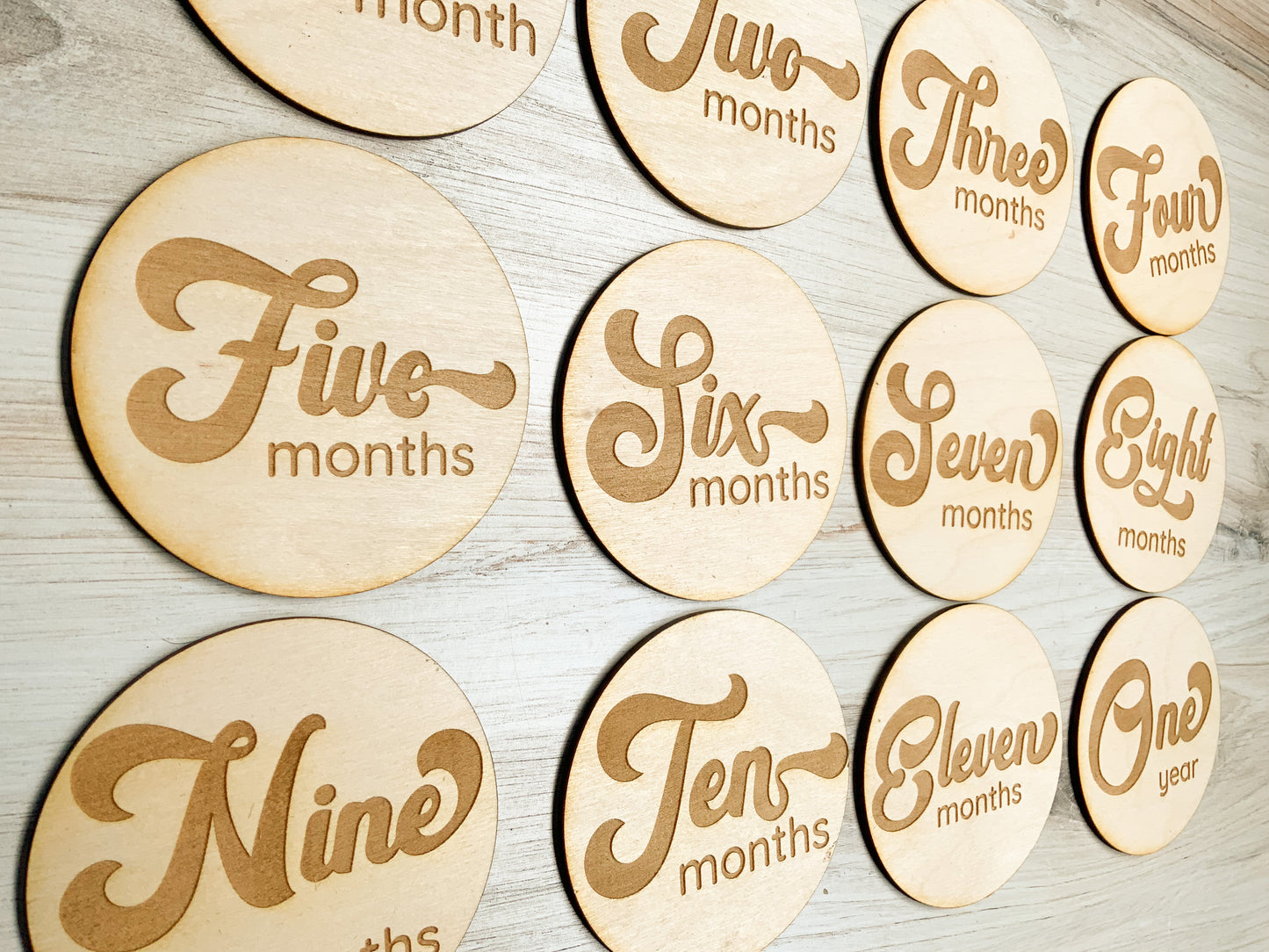 Vintage Baby Milestone Markers
